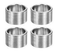 QUARKZMAN 4 Pièces Rondelles Metal, 20mm ID x 25mm OD x 15mm Longueur Rondelles Métalliques non Filetées Douilles Finition Lisse, Entretoises en Acier Inoxydable Convient pour Vis M20