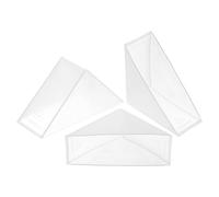 QUARKZMAN 4 Protège-coins en plastique 30x95mm Forme d'angle droit Coussin de protection d'angle pour la protection des coins en verre, miroir, carrelage, blanc
