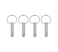 QUARKZMAN 4 Set Goupilles À Détachement Rapide Diam 5/16"(8mm) | Goupilles Pour Top Quincaillerie Marine, Acier Au Carbone, Longueur Utile 1.02"(26mm), Longueur Totale 2.48"(63 mm