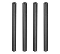 QUARKZMAN 4 Tubes en Papier Kraft pour Bâtons D'Encens avec Couvercle, 23 x 1.7 cm Rangement Compact Portable pour Maison & Boutique Méditation Aromathérapie | 9.06 x 0.67 Pouces, Noir
