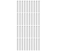 QUARKZMAN 40 Pcs 4 mm x 40 mm Goujons 316L Acier Inoxydable Goujons Cylindriques Cheville De Support D'étagère Tige D'éléments De Fixation Cheville Métallique D'étagère Ton Argenté