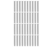 QUARKZMAN 40 Pcs 5 mm x 35 mm Goujons Cylindriques 316L Acier Inoxydable Goujons Cylindriques Chevilles De Support D'Étagère Tige De Fixation Éléments Métalliques D'Étagère Ton Argenté