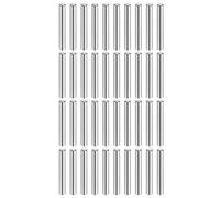 QUARKZMAN 40 Pcs 5 mm x 40 mm Goujons Cylindriques 316L Acier Inoxydable Goujons Cylindriques Chevilles De Support D'Étagère Tige De Fixation Éléments Métalliques D'Étagère Ton Argenté