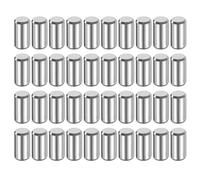 QUARKZMAN 40 Pcs 6 mm x 12 mm Goujons Cylindriques En Acier Inoxydable 316L Goujons De Support D'Étagère Tige D'Élément De Fixation Chevilles Métalliques Pour Étagères Ton Argenté
