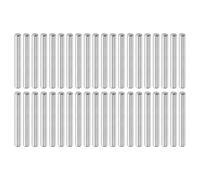 QUARKZMAN 40 Pcs Goujons 3 mm x 25 mm, Goujons Cylindriques Acier Inoxydable 316L Éléments Fixation Tige Goujon Support D'Étagère Goujons Métalliques D'Étagère Ton Argenté