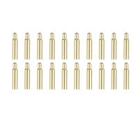QUARKZMAN 40 Pcs PogoPins À Ressort 9.5mm, Connecteur De Test De Courant En Cuivre Doré Pour Conductivité Électrique