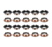QUARKZMAN 40 Pièces Coussinet à bride 12x14x5mm 20x1,0mm Bronze fritté