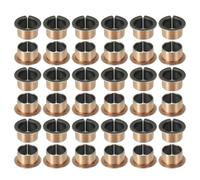 QUARKZMAN 40 Pièces Coussinet à Bride Lisse Alésage 16mm x 18mm x 12mm