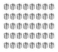 QUARKZMAN 40 Pièces Filetages Réparateurs M10 x 1.5 Mâle Vers M6 x 1 Femelle Filetage 10mm Long Acier Inoxydable Réducteurs Écrous Métriques Manchons Auto-Taraudeurs