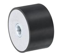 QUARKZMAN 40 x 25mm Filetage M8 Femelle Silentblocs en Caoutchouc, Isolateurs de Vibrations, Remplace les Tampons Anti-Vibrations Bloc de Base