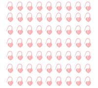 QUARKZMAN 400pcs Marqueurs De Maille, Marqueur De Maille En Forme De Coeur Avec Fermoir Pour Crochet, Compteur De Rangs Pour Tricot Et Crochet DIY, Rose