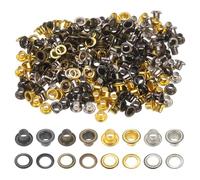 QUARKZMAN 400Pcs Super Minuscules Œillets Kit Métal Œillets 3mm/ 1/8" Trou Œillet Auto-adhésif Support pour Chaussures Vêtements Ceinture Sac Bricolage Projet, 4 Couleurs