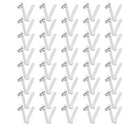 QUARKZMAN 40pcs Bouton Unique Kayak Paddle Snap Spring Clip 6x11x40mm 65Mn Acier Ressort V-Shaped Creux Lift Telescopique Verrouillage Tube Pole Clips pour Tent Umbrella Camping