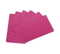 QUARKZMAN 40pcs Cartes PVC Vierges Couleur, CR80 13Mil Cartes Plastiques Vierges Carte d'Identité Étanche Pour Badge d'Identité, Cartes de Crédit, Badges d'Identification, Imprimante, Rose
