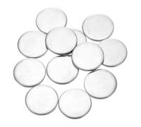 QUARKZMAN 40Pcs Disques en Acier Inoxydable, 25mm de Diamètre, 1.5mm d'Épaisseur en Acier Inoxydable 304 Feuille Ronde Plate Ronde pour l'Estampage du Métal et la Fabrication de Bijoux
