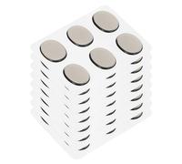 QUARKZMAN 48 Pièces d'Amortisseurs de Batterie en Gel de Silicone, Tampons d'Amortissement, Tranquilles de Batterie, Tampons d'Amortissement en Gel Ovale, Couleur Café, 30x25x3mm