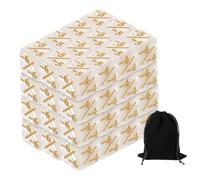 QUARKZMAN 48Pcs Dés Magiques Compteurs, Ensemble De Dés D6 Jetons De Vie en Acrylique avec Pochette pour Accessoires De Jeux De Cartes Standard, Marbre Blanc