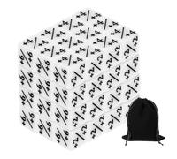 QUARKZMAN 48Pcs Dés Magiques Compteurs, Ensemble De Dés D6 Jetons De Vie en Acrylique avec Pochette pour Accessoires De Jeu De Cartes Standard, Blanc