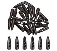 QUARKZMAN 4cm/1.57 Inch Boutons En Bois À 2 Trou, 24 pcs Boutons De Couture En Bois Olive Pour DIY Craft Manteau Pull Vêtements Veste Blazer Sac, Brun Foncé