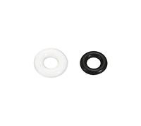QUARKZMAN 4mm x 2mm x 1mm Nitrile Caoutchouc Joints Toriques Noir 100pcs, 5mm x 2mm x 1,5mm Silicone Caoutchouc Joint Joints Blanc 30pcs