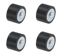 QUARKZMAN 4Pcs 15 x 10mm M4 Supports en Caoutchouc à Filetage Femelle, Isolateur de Vibrations, Remplace les Coussins Anti-Vibrations, Bloc de Base Plat
