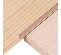 QUARKZMAN 4Pcs 2.9ft x 0.39" Profilés De Transition En T Pour Sol, Bords En Alliage D'Aluminium Pour Lames De Vinyle Remplissant Les Interstices Entre Parquets, Carrelages Et Sols, Rose Gold