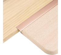 QUARKZMAN 4Pcs 2.9ft x 0.79" Profilés De Transition En T Pour Sol, Bords En Alliage D'Aluminium Pour Laminés Carrelages Et Sols Vinyle, Couverture D'Interstice, Rose Gold