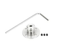 QUARKZMAN 4Pcs 3mm Raccords à Bride pour Coupleur d'Axe d'Arbre pour Moteurs Connecteurs de Couplage à Bride Accessoire Coupleur Modèle Guide avec Mini Clé Hexagonale et Vis de Fixation