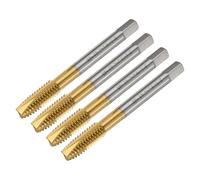 QUARKZMAN 4Pcs 5/16-18 Unc B2 Taraud à Pointe en Spirale, Screw Tap Threading Tapping Tool, 6542 Revêtu de Titane Acier à Haute Vitesse Machine Robinets Taraudage Bit