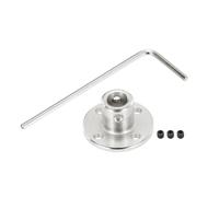 QUARKZMAN 4Pcs 6.35mm Raccords à Bride pour Coupleur d'Axe d'Arbre pour Moteurs Connecteurs de Couplage à Bride Accessoire Coupleur Modèle Guide avec Mini Clé Hexagonale et Vis de Fixation