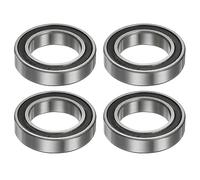 QUARKZMAN 4pcs 6804-2RS Profond Rainure Billes Roulements 20 mm Alésage 32mm OD 7mm Épais Chrome Acier Double Scellé Roulement pour Moteurs Pompes Convoyeurs