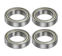 QUARKZMAN 4pcs 6804ZZ Profond Rainure Bille Roulements 20 mm Alésage 32 mm OD 7mm Épais Chrome Acier Double Blindé Roulement pour Moteurs Pompes Convoyeurs