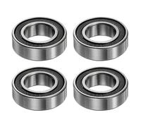 QUARKZMAN 4pcs 689-2RS Profond Rainure Billes Roulements 9mm Alésage 17mm OD 5mm Épais Chrome Acier ABEC5 Double Scellé Palier pour Moteurs Pompes Convoyeurs