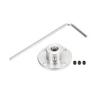 QUARKZMAN 4Pcs 7mm Raccords à Bride pour Coupleur d'Axe d'Arbre pour Moteurs Connecteurs de Couplage à Bride Accessoire Coupleur Modèle Guide avec Mini Clé Hexagonale et Vis de Fixation
