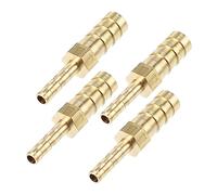 QUARKZMAN 4pcs 8mm - 4mm Droit Forme Barb Laiton Tuyau Raccord Connecteur