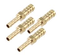 QUARKZMAN 4pcs 8mm - 5mm Droit Forme Barb Laiton Tuyau Raccord Connecteur