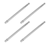 QUARKZMAN 4Pcs Adaptateur De Douille À Choc 1/4" Entraînement Carré 1/4" Tige Hexagonale 6" Longue Extension Pour Axle Nut Driver Drill Socket Sets