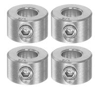 QUARKZMAN 4pcs Bague de Réglage Bague Arrêt d'axe Butée Arbre Collier 1/4" Alésage 304 Inox Acier, 1/2" OD, 1/4" Largeur pour Roue Brouette Pont, Boite Vitesse Machine Outillage