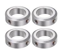 QUARKZMAN 4pcs Bague de Réglage Bague Arrêt d'axe Butée Arbre Collier 20mm Alésage Aluminium Alliage 32mm OD, 10mm Largeur pour Roue Brouette Pont Boîte Vitesses CNC