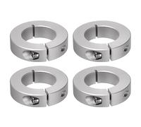 QUARKZMAN 4pcs Bague de Réglage Bague Arrêt d'axe Butée Arbre Collier 35mm Alésage Aluminium Alliage Diviser Colliers Vis, 60mm OD, 15mm Largeur pour Roue Brouette Pont Boîte Vitesses
