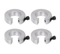 QUARKZMAN 4pcs Bague de Réglage Bague Arrêt d'axe Butée Arbre Collier Ensemble pour Linéaire Rail SBR25, 25mm Alésage, 30mm OD, 10mm Épaisseur, Aluminium Tous en Un Serrage, Anodisation