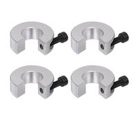 QUARKZMAN 4pcs Bague de Réglage Bague Arrêt d'axe Butée Arbre Collier Ensemble pour Linéaire Rail SBR16, 16 mm Alésage, 30mm OD, 10mm Épaisseur, Aluminium Tous en Un Arbre Serrage Colliers