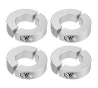 QUARKZMAN 4pcs Bague de Réglage Bague Arrêt d'axe Butée Double Divise pour 25 mm Arbre Collier Vis pince, 45mm OD, 12mm Largeur, Bouchon Position Maintien Calage Poulie Machine Outil