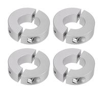 QUARKZMAN 4pcs Bague de Réglage Bague Arrêt d'axe Butée Double Divise pour 25 mm Arbre Collier Vis pince, 50mm OD, 15mm Largeur, Bouchon Position Maintien Calage Poulie Machine Outil