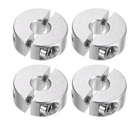 QUARKZMAN 4pcs Bague de Réglage Bague Arrêt d'axe Butée Double Divise pour 8 mm Arbre Collier Vis pince, 25mm OD, 10mm Largeur, Bouchon Position Maintien Calage Poulie Machine Outil