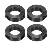 QUARKZMAN 4pcs Bagues d'Accouplement à Vis, Bague de Réglage Fente Double 1" ID x 1-3/4" OD x 1/2" Épaisseur, Collier de Serrage Coupleur d'Arbre à Verrouillage avec Vis de Réglage