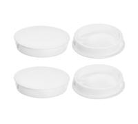 QUARKZMAN 4Pcs Bouchon de Trou en Nylon, 49.5-50mm Diamètre de Trou Bouchon d'étanchéité Rond Souple et Flexible de Verrouillage Bouchons en Caoutchouc pour Bouteille, Tuyaux, Cuisine, Blanc