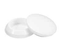 QUARKZMAN 4Pcs Bouchon de Trou en Silicone, Bouchons à Verrouillage Rond en Caoutchouc pour Trou de 40mm Bouchons de Trou Étanches pour Tube Métallique, Embouts de Meubles, Blanc