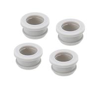 QUARKZMAN 4Pcs Bouchon Passe Fil Caoutchouc à Pression Diamètre d'Installation de 20mm, ID 16mm, Hauteur 14mm Passe-Câble Gris Joint Anti-Rayures pour Boîte Électrique, Conduit de Câble