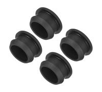 QUARKZMAN 4pcs Bouchons de Trou en Silicone, 20 mm Diamètre de Montage Bouchon d'étanchéité Rond Souple et Flexible de Verrouillage, pour Trous, Bouteilles, Tuyaux, Appareils, Noir
